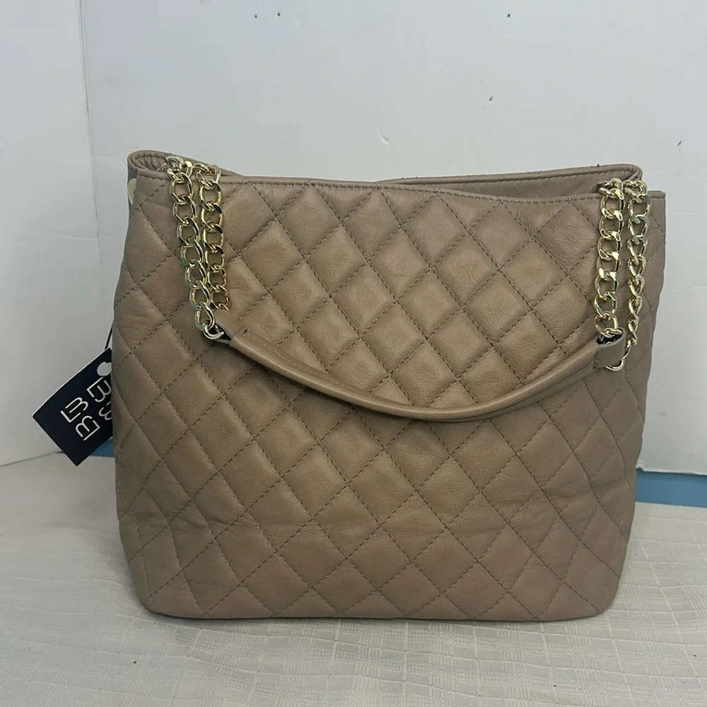Lucca Baldi Top Handle Quilted Handbag